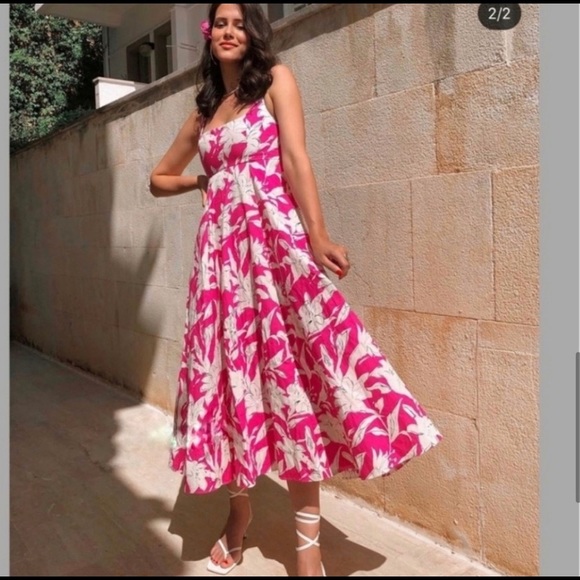 Zara Dresses Zara Floral Print Poplin Dress Poshmark